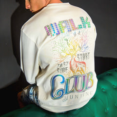 White backprint full sleeves tshirt