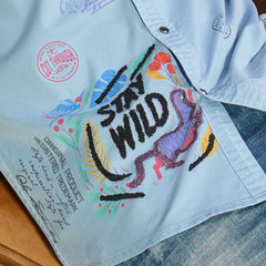 Sky Blue Half Sleeves Shirt