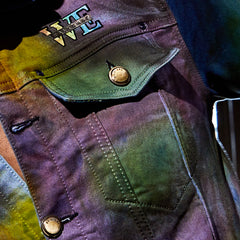 Denim splash spray jacket