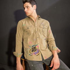 Khakhi Full Sleeves Shirt