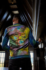 Denim splash spray jacket