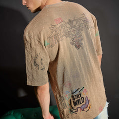 Brown overdyed tshirt