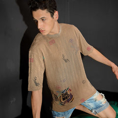 Brown overdyed tshirt
