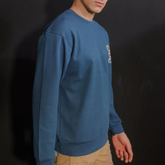 Deep blue backprint full sleeves tshirt