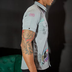 Grey Half Sleeves Shirt